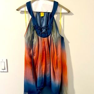 Catherine Malandrino (ORIGINAL) Sunset Silk Tank Sz. 4 $595+tax retail